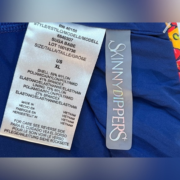 Skinny Dippers One Piece Jelly Beans Suga Babe Lace Up, Bumble, Size XL, NWOT - Picture 7 of 7